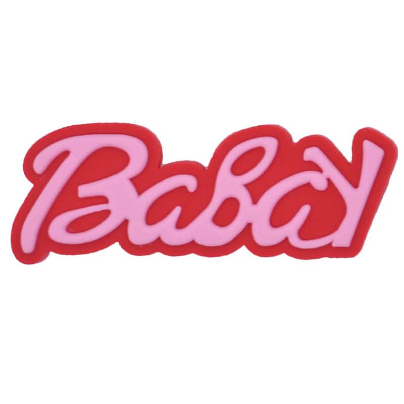 Baby pink on red sign logo 88-37 Shoe Charm