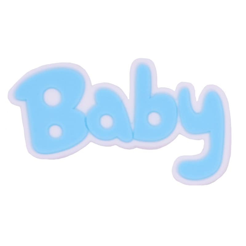 Baby light blue on white sign logo 88-40 Shoe Charm