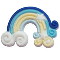 Blue highlight cloud end rainbow 88-45 - Shoe Charm