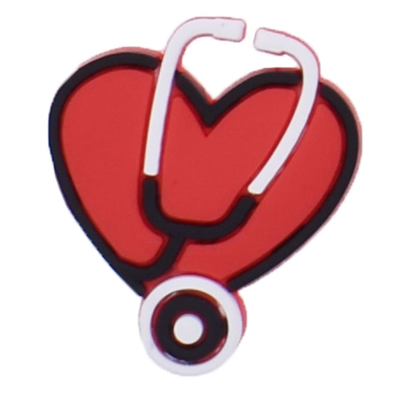 Heart stethoscope 88-56 Shoe Charm