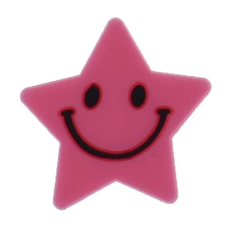 Smiley red star 88-61 Shoe Charm