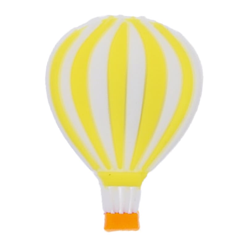 Hot air balloon  yellowstripes 88-62 - Shoe Charm