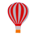 Hot air balloon red stripe 88-70 Shoe Charm