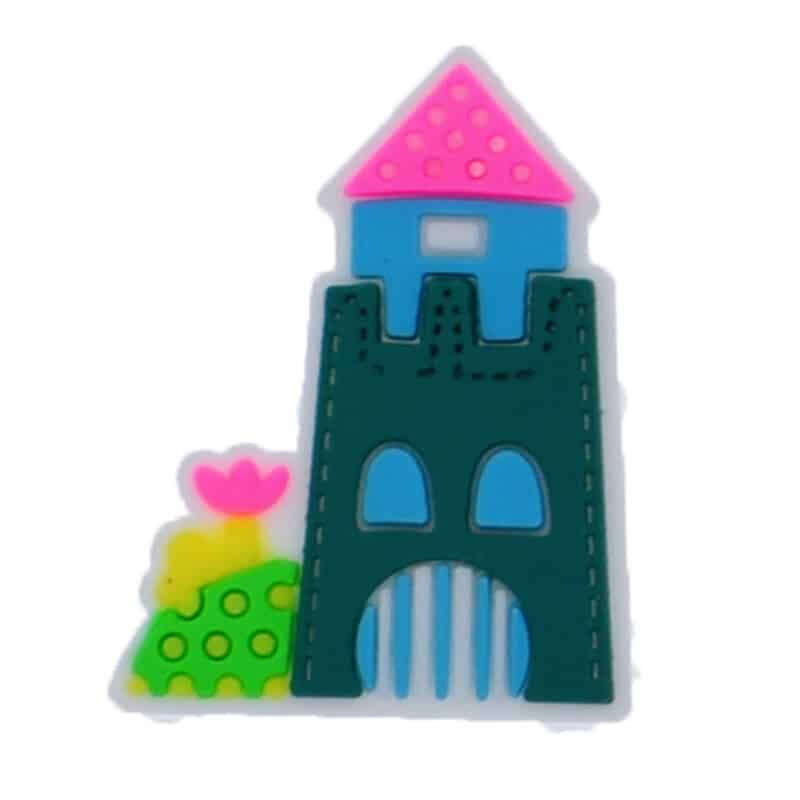 Sea shore lighthouse castle 88-71 Shoe Charm