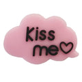 Kiss Me pink cloud speech bubble 88-72 Shoe Charm