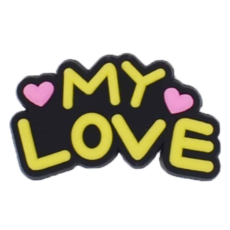 MY LOVE symbol sign logo 88-80 Shoe Charm