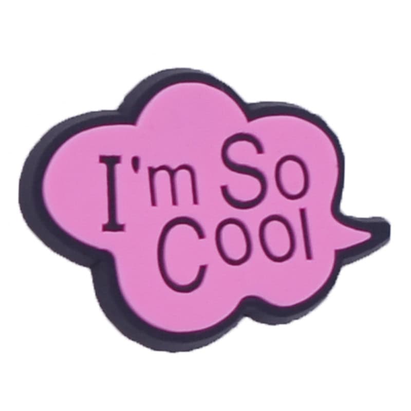 I'm So Cool pink cloud speech bubble 88-87 Shoe Charm