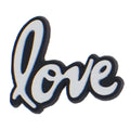 love alone white on black symbol sign logo 88-98 Shoe Charm