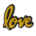 love alone bright yellow on black symbol sign logo 88-99 Shoe Charm