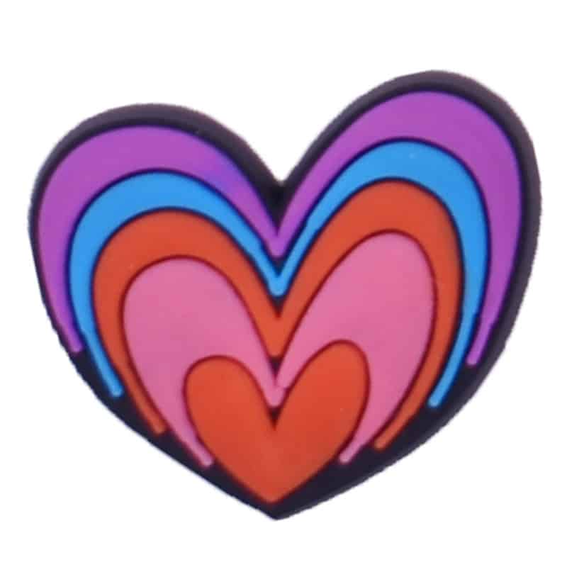 Hearts in hearts multicoloured 89-16 Shoe Charm