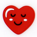 Heart red smiley emoji 89-19 Shoe Charm