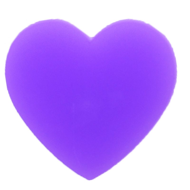 Heart sold purple 89-27 Shoe Charm