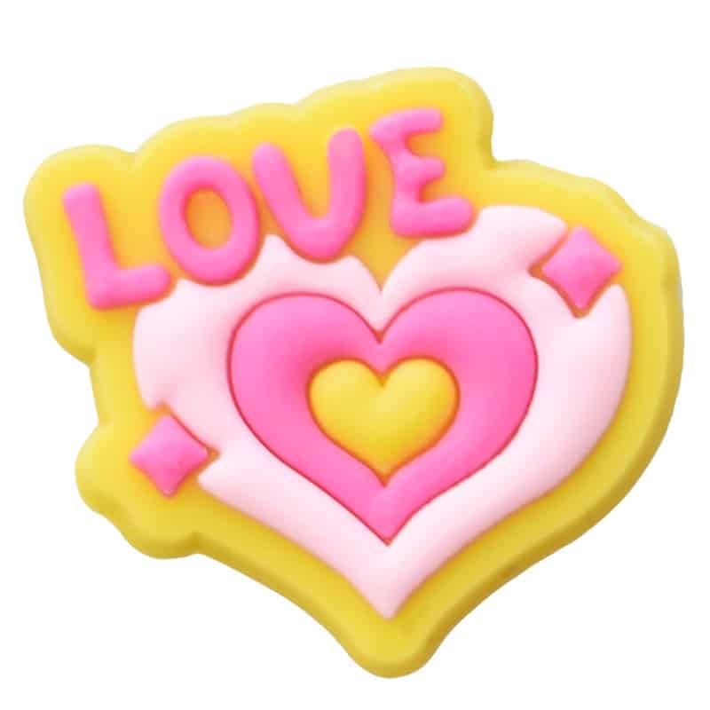 Heart surrounded by LOVE 89-35 Shoe Charm