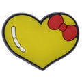 Heart yellow with red bow 89-42 Shoe Charm
