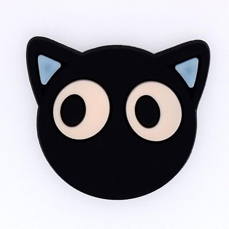 Pink eyes cat 90-02 Shoe Charm