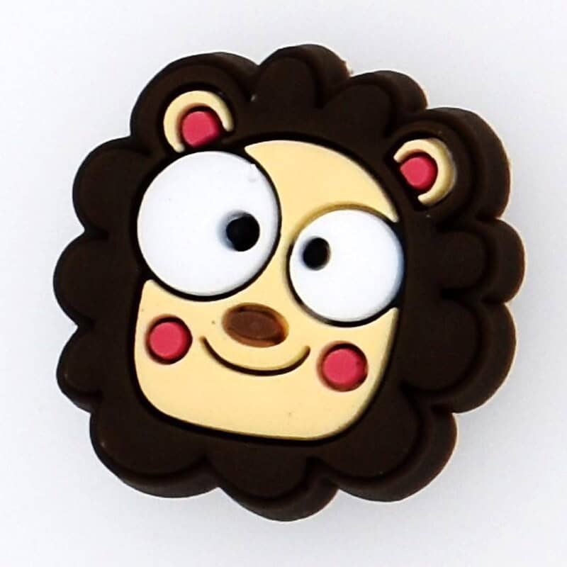 Cross eyed lion 90-07 Shoe Charm