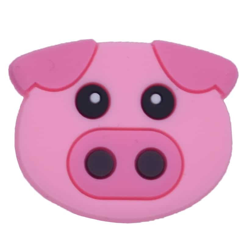 Pink pig face 90-100 Shoe Charm