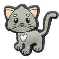 Grey cat 90-128 Shoe Charm