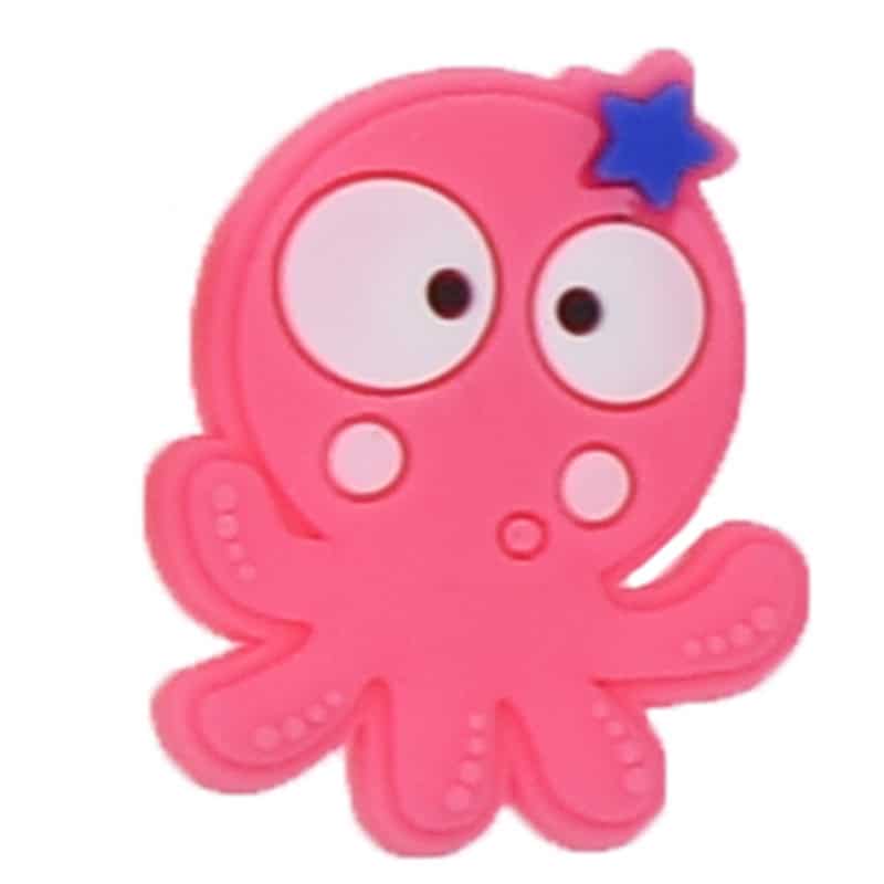 Pink octopus 90-20 Shoe Charm