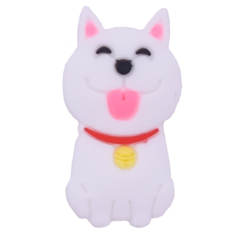 White puppy dog 90-48 Shoe Charm