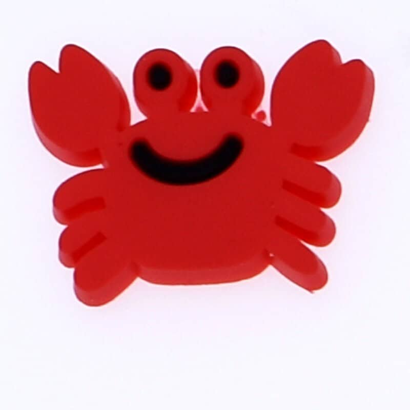 Red crab 90-49 Shoe Charm