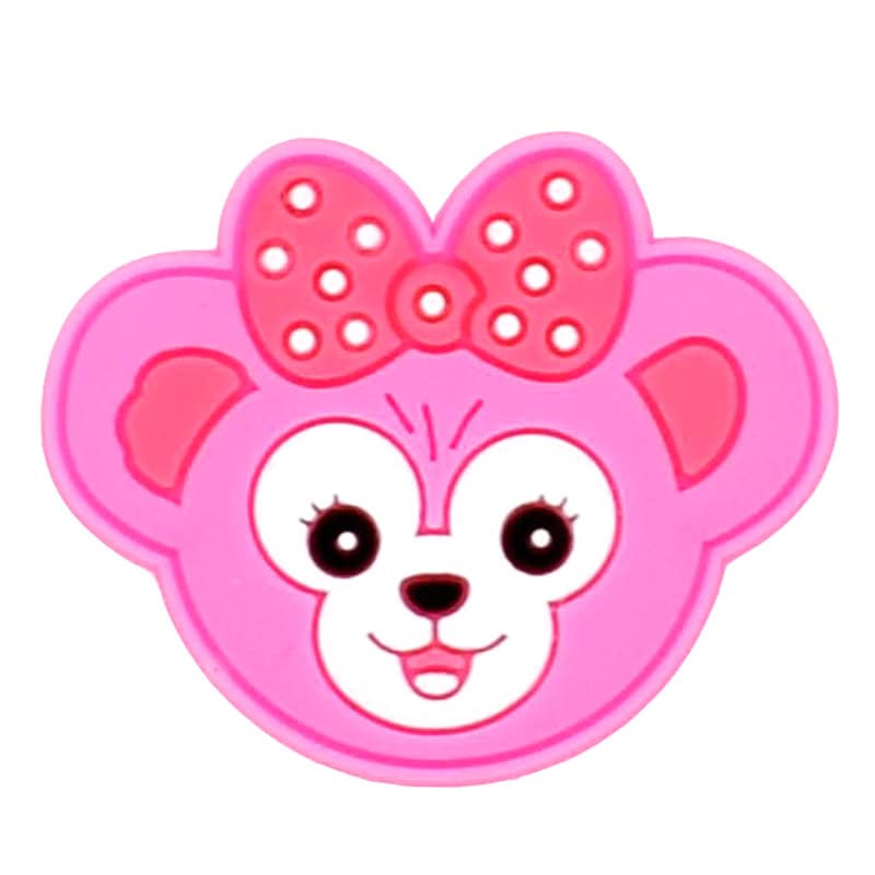 Pink puppy face face 90-69 Shoe Charm