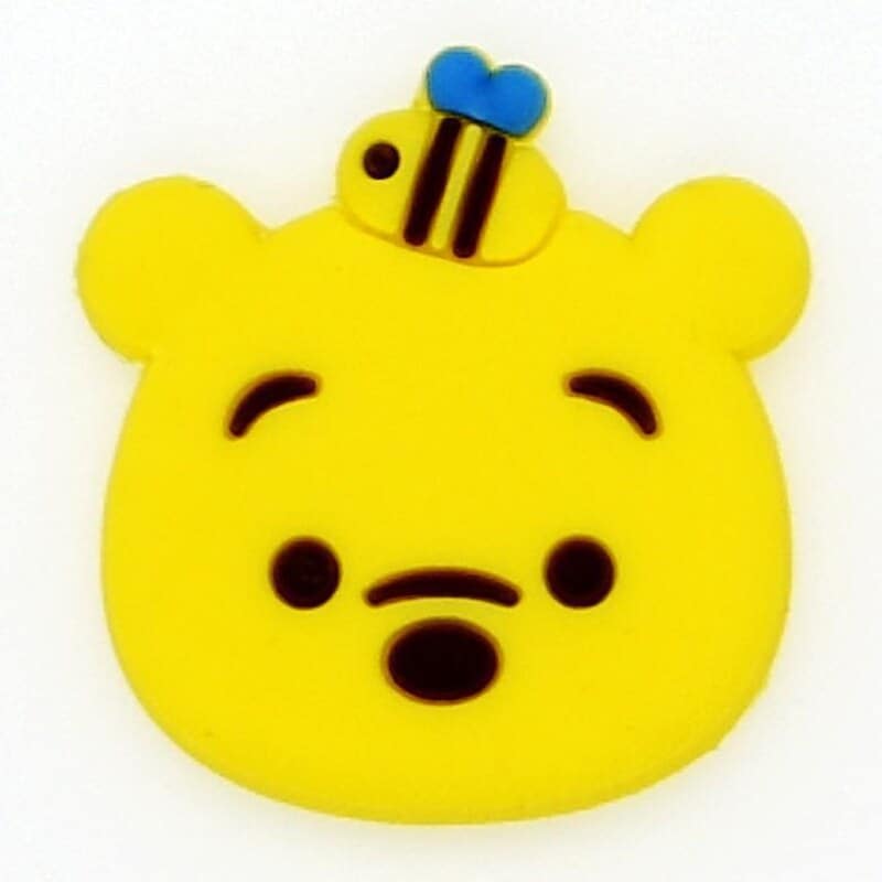 Yellow bear face 90-73 Shoe Charm