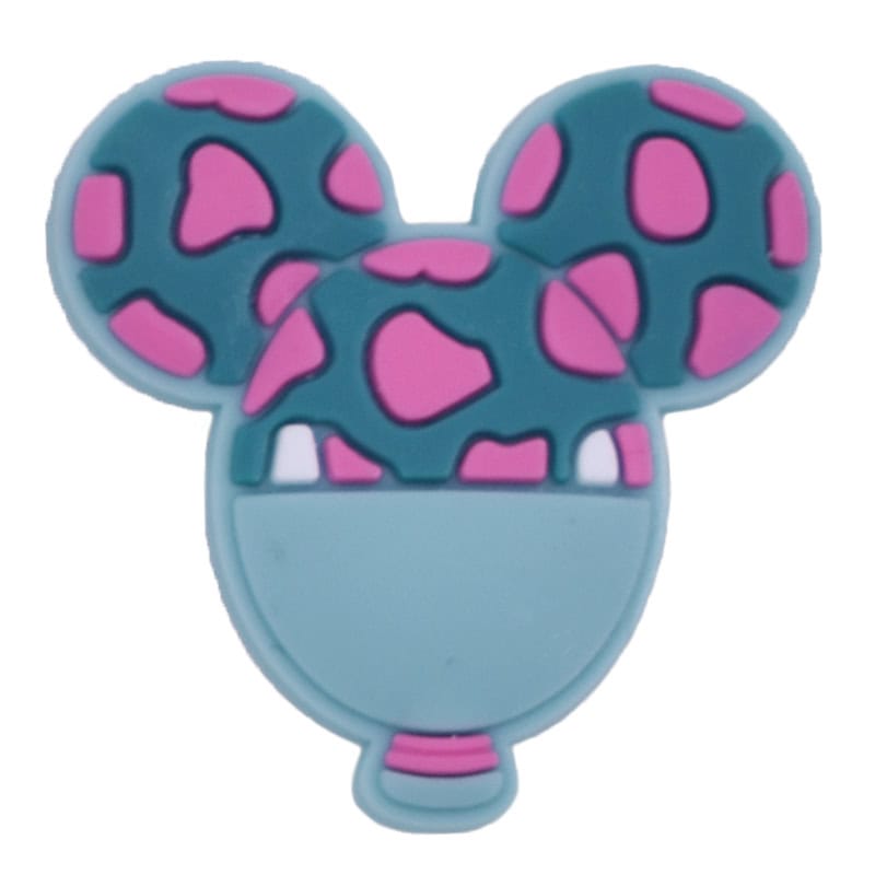 Blue pink spot ears Mickey shape 91-02 Shoe Charm