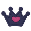 Black with Red Heart Crown 92-02 Shoe Charm