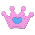 Pink with Bleu Heart Crown 92-10 Shoe Charm